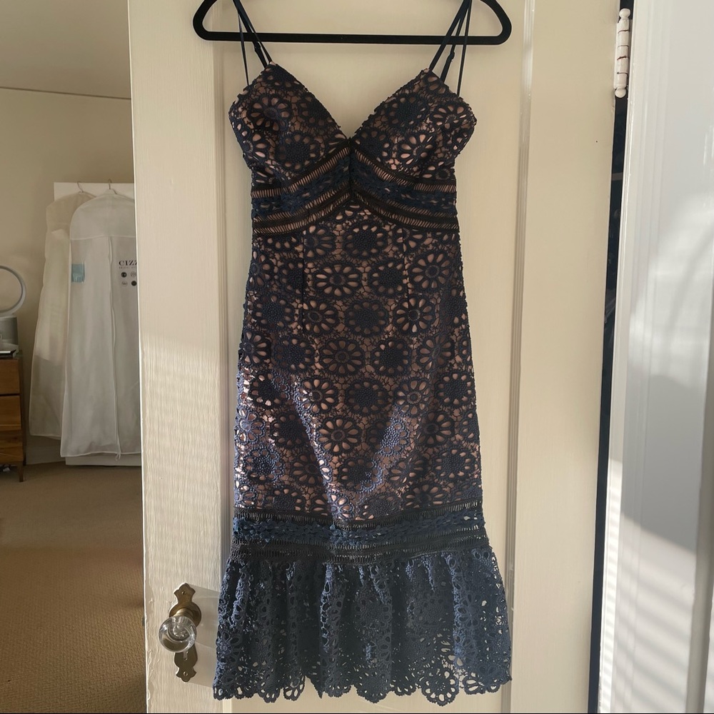 Aqua midi dress xs self portrait